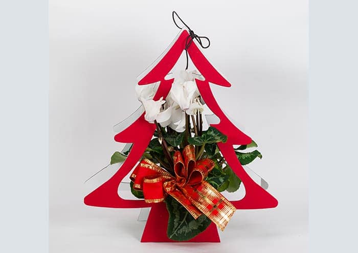 Immagine e commerce Creflò Noel cm 33 Flowers bag albero di natale colore rosso