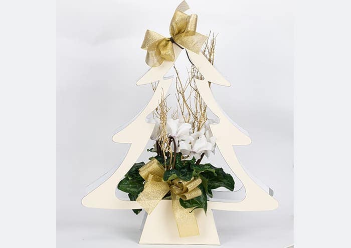 Immagine e commerce Creflò Noel cm 42 Flowers bag albero di natale colore avorio