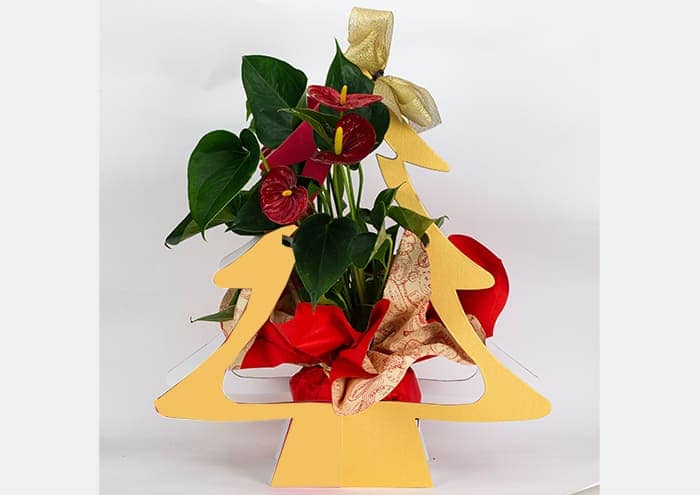 Immagine e commerce Creflò Noel cm 42 Flowers bag albero di natale colore oro