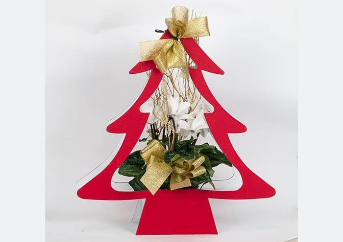 Immagine e commerce Creflò Noel cm 42 Flowers bag albero di natale colore rosso