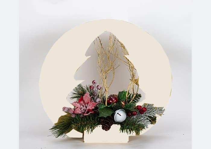 Immagine e commerce Fuoriporta Creflò sagoma abete colore avorio