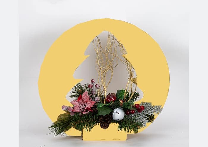 Immagine e commerce Fuoriporta Creflò sagoma abete colore oro