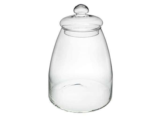 Immagine e commerce Bomboniera vetro portaconfetti con tappo in vetro cm 23 h28