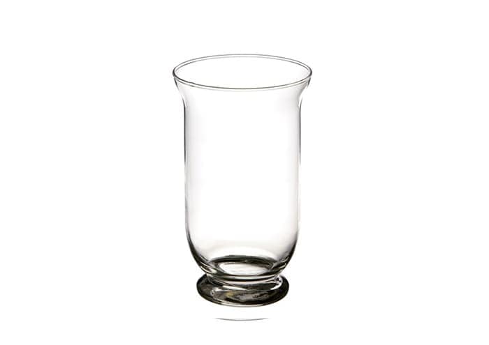 Immagine e commerce Cilindro di vetro piede stretto orlo aperto cm 18 h30