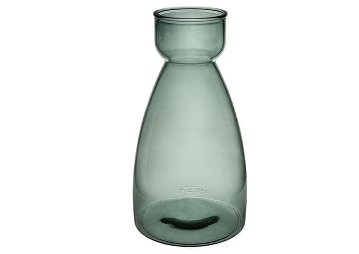 Immagine e commerce Vaso vetro bottiglia colorata verde vintage collo cilindrico cm 21 h43