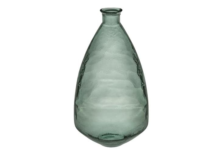 Immagine e commerce Vaso bottiglia vetro colorato verde vintage pancia conica cm 33 h60