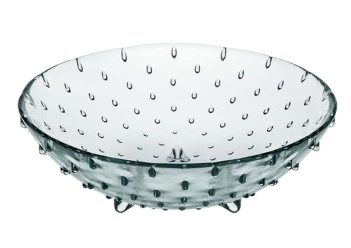 Immagine e commerce Centrotavola vetro decorazione gocce con piedini diametro 40 h11 cm