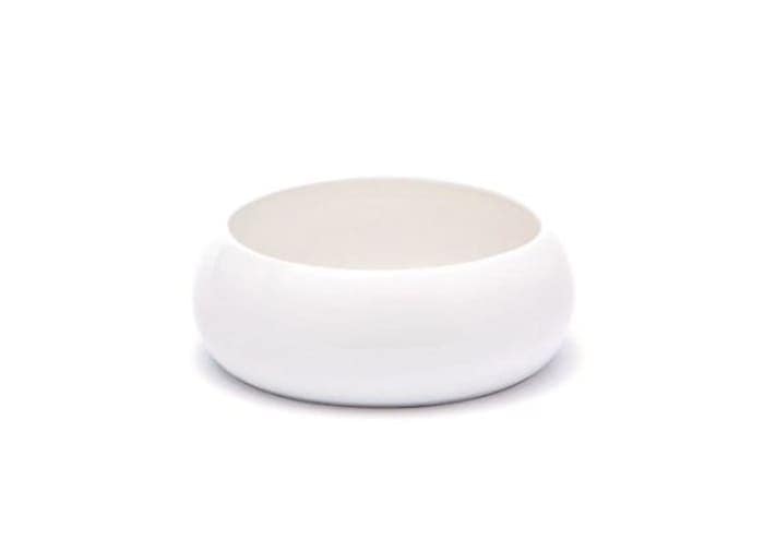 immagine e-commerce Ciotola-tonda-in-ceramica-con-buco-diametro-20-cm-bianca