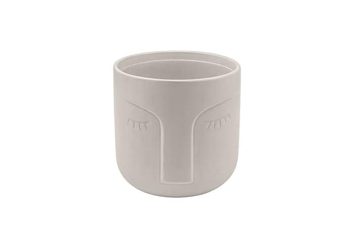 immagine e-commerce Vaso-in-ceramica-viso-stilizzato-per-piante-vaso-11.5-cm-tortora