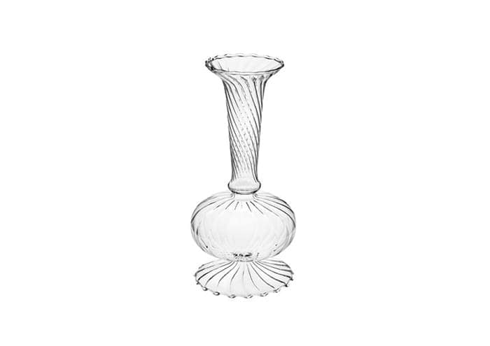 Immagine e commerce Vasetto vetro bomboniera ottico forma anfora cm 10 h23