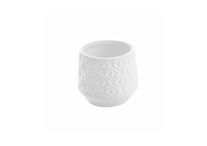 Immagine e commerce Vasetto ceramica biconico decorato per piante vaso 6 cm