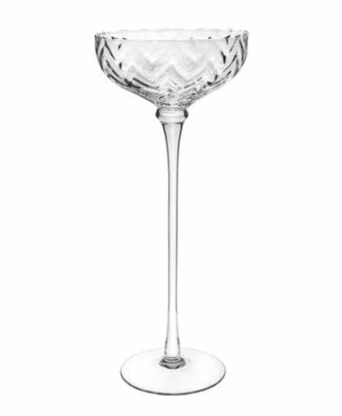 Immagine e commerce Coppa in vetro calice lavorato diametro 25 alta 50