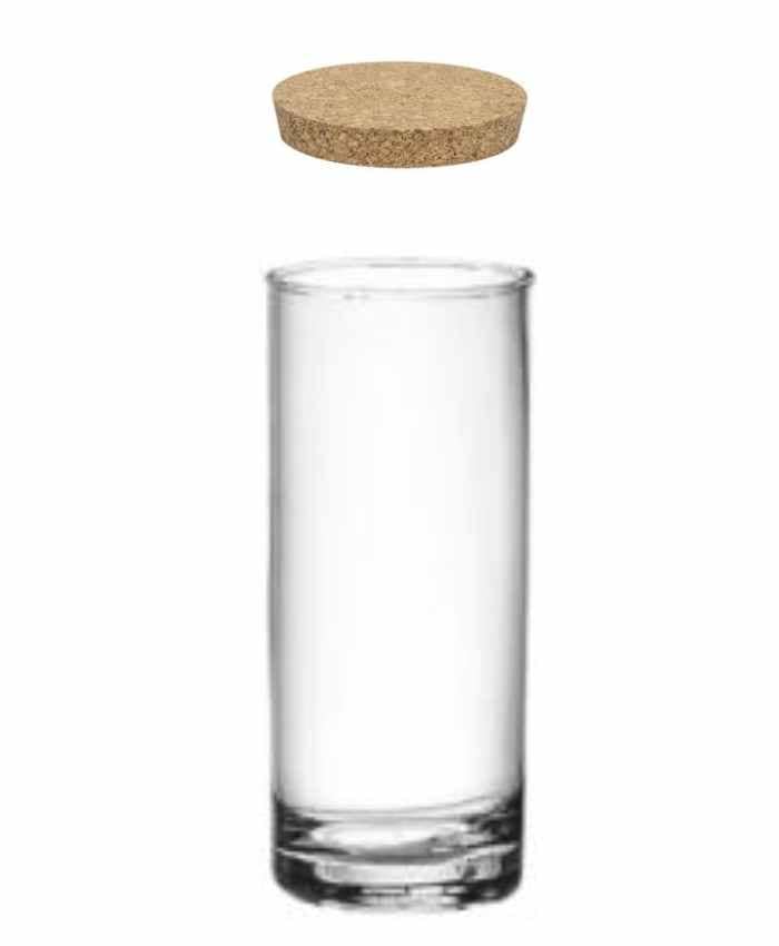 Immagine e commerce Cilindro vetro diametro 6 alto 20 cm con tappo in sughero