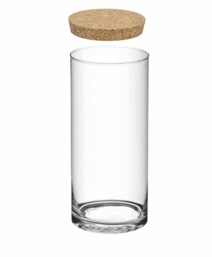Immagine e commerce Cilindro vetro diametro 8 alto 25 cm con tappo in sughero