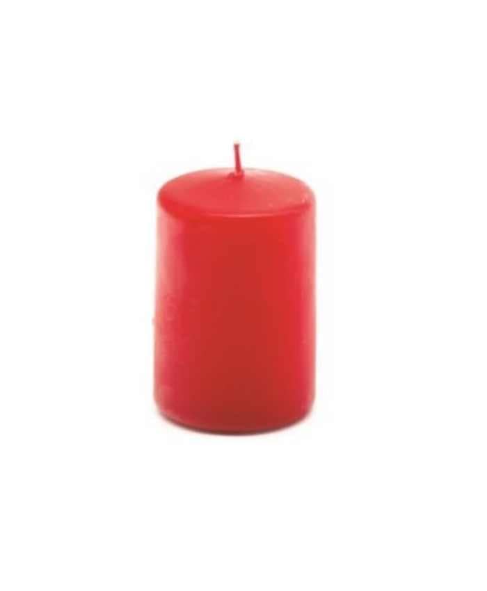 Immagine e commerce Candela Moccolo antigoccia in cera diametro 6 alta 9 cm confezione 16 pz - Rosso