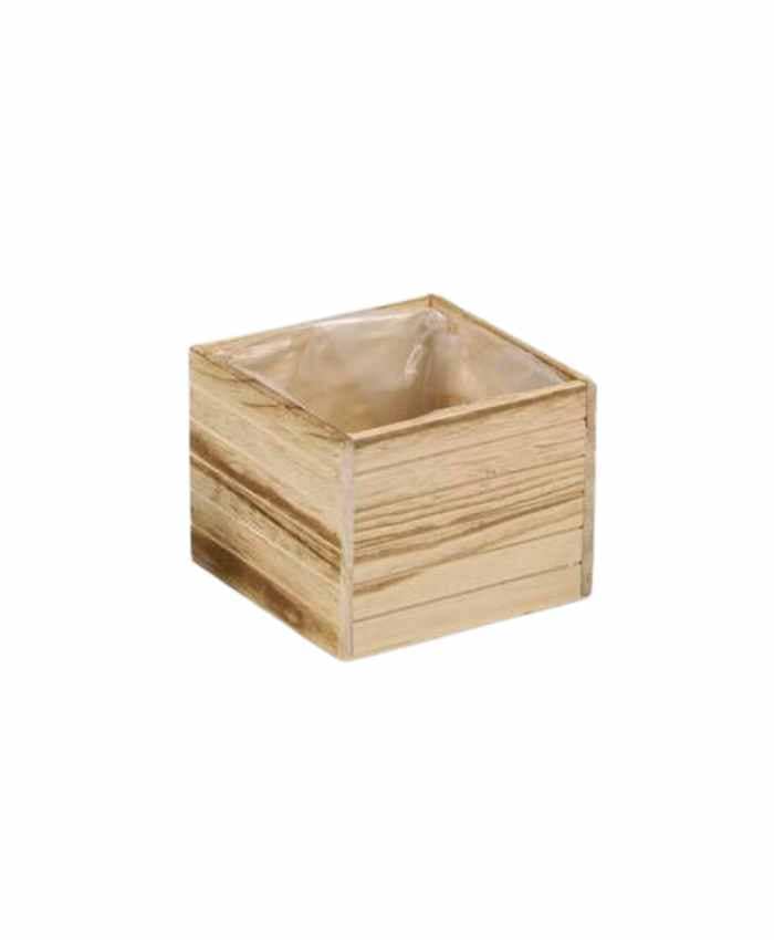 Immagine-e-commerce-Cassetta quadrata in legno naturale per piante vaso diametro cm 12