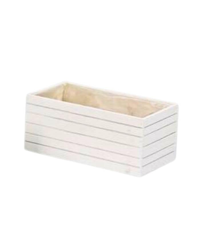 Immagine-e-commerce-Cassetta rettangolare in legno bianco per 2 piante vaso diametro cm 14