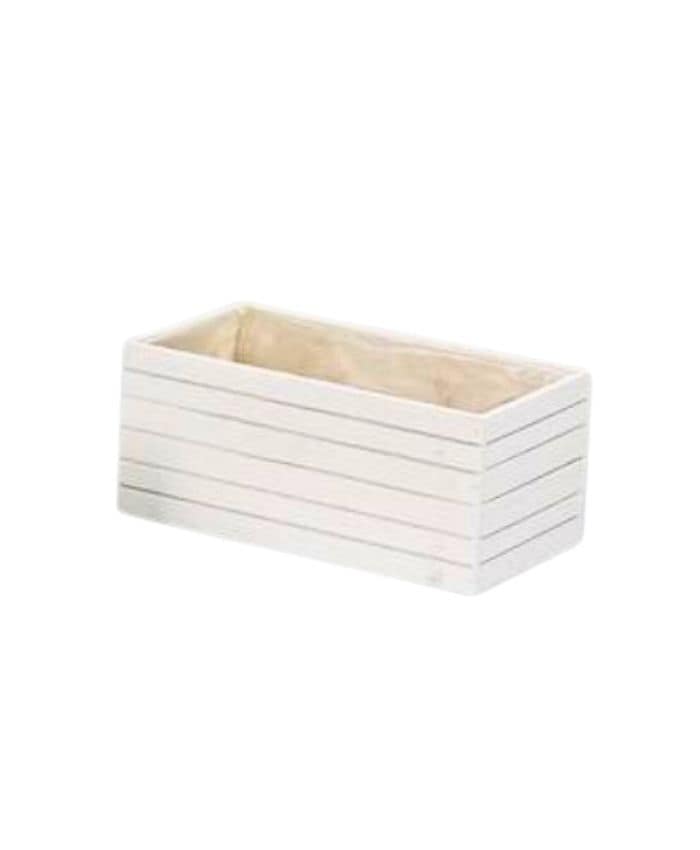 Immagine-e-commerce-Cassetta rettangolare in legno bianco per 2 piante vaso diametro cm 12