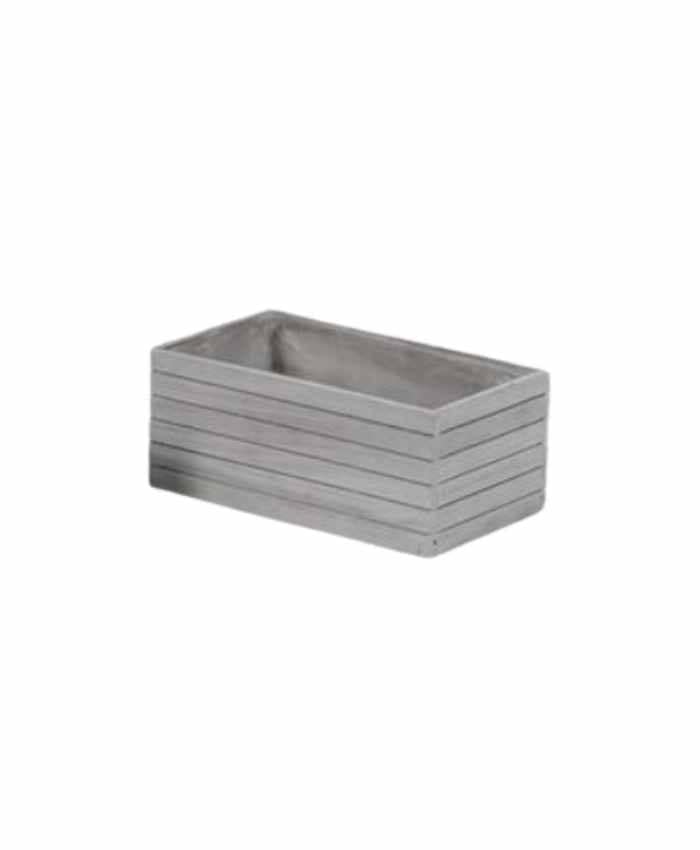 Immagine-e-commerce-Cassetta rettangolare in legno grigio per 2 piante vaso diametro cm 10