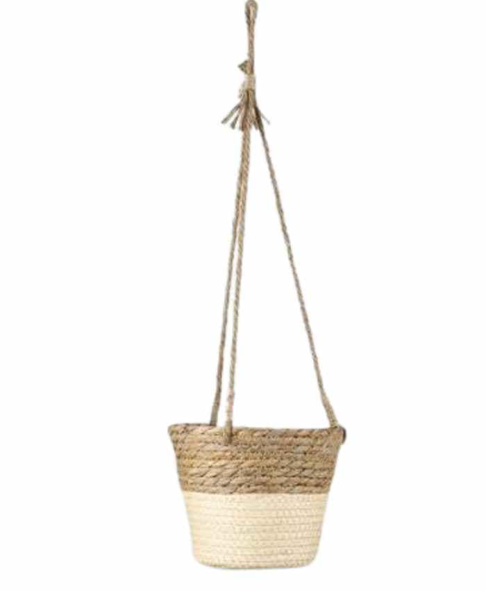 Immagine e commerce Cesto tondo in vimini da appendere per piante vaso 16 cm