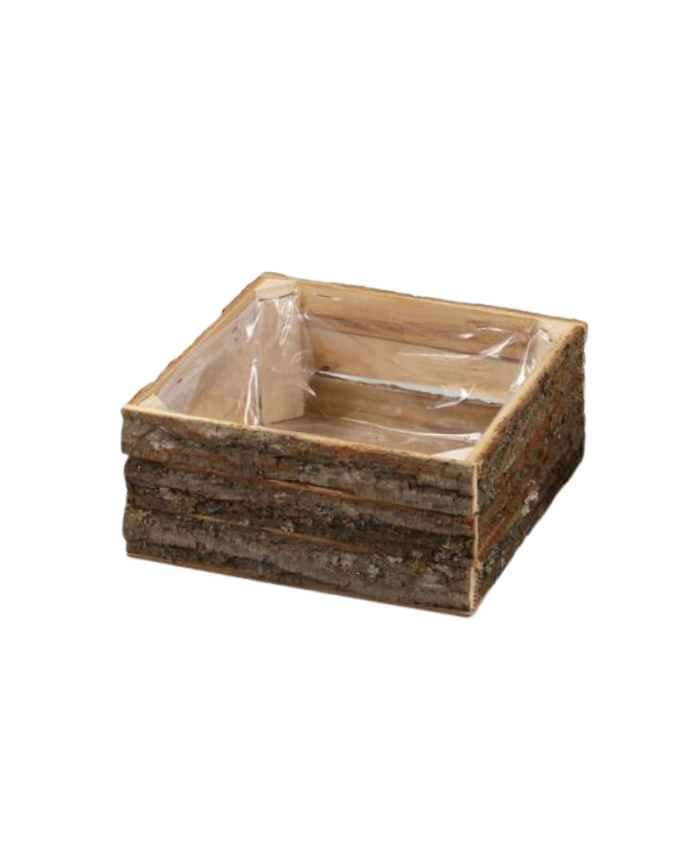 Immagine-e-commerce-Cassetta quadrata bassa in corteccia 21x21 h 9 cm