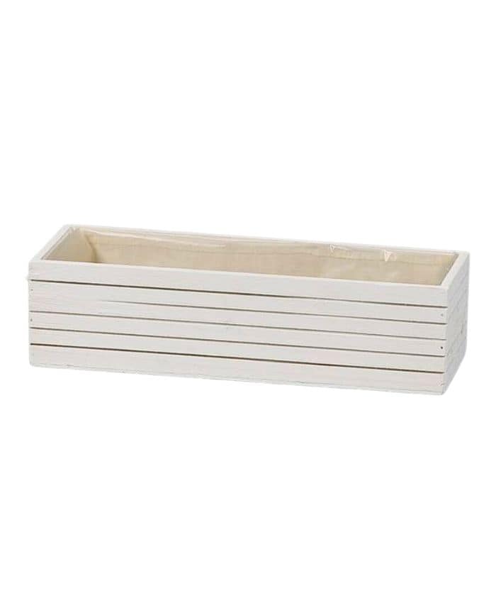 Immagine-e-commerce-Cassetta rettangolare in legno bianco per 3 piante vaso diametro cm 14