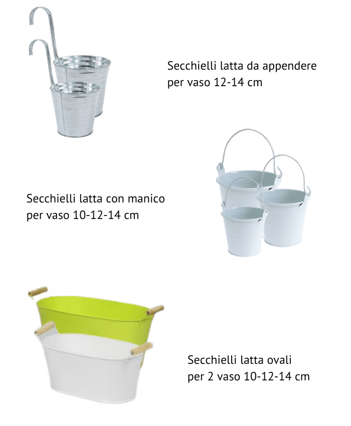 Dettaglio sechielli latta pacchetto Complementi e Regali