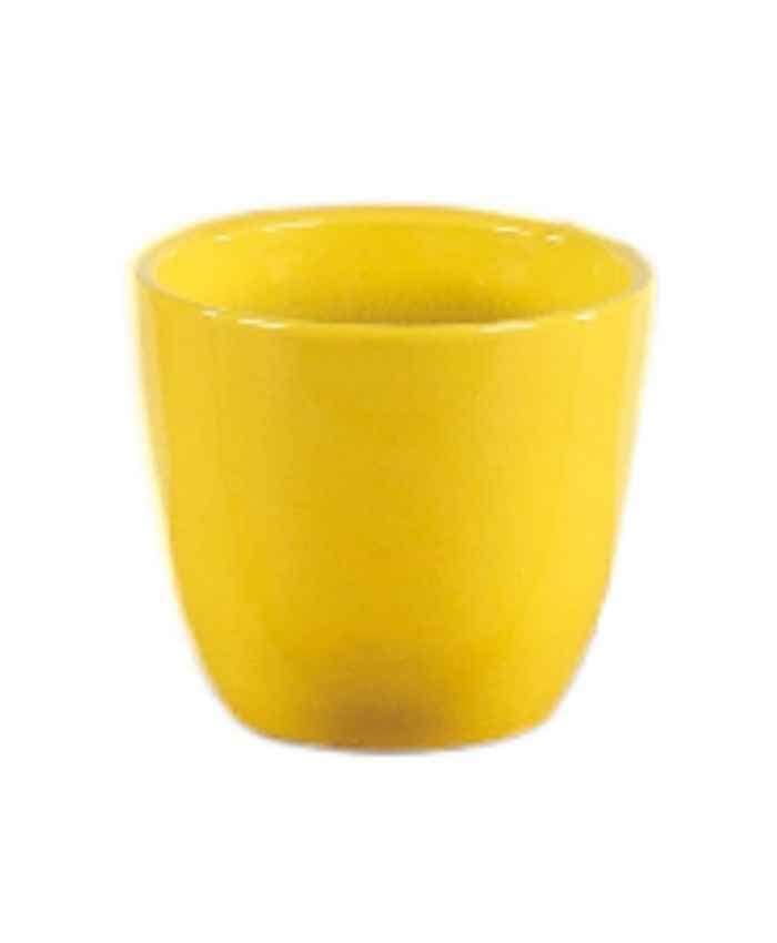 Immagine e commerce Portavaso in ceramica per piante vaso 9 diametro 10 alto 9 cm-Giallo