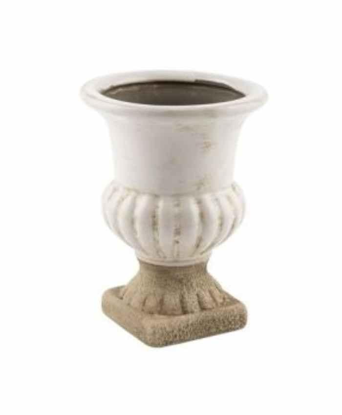 Immagine e commerce Coppa Romana Alta in cemento rivestita ceramica diametro 13 alta 18 cm