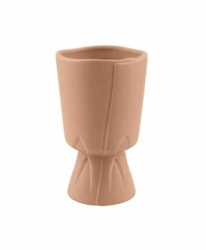 Immagine e commerce Coppa ceramica forma sotto mazzo Fiori diametro 10 alta 17 cm-Cipria