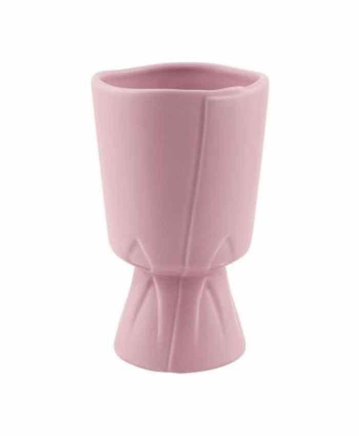 Immagine e commerce Coppa ceramica forma sotto mazzo Fiori diametro 10 alta 17 cm-Rosa