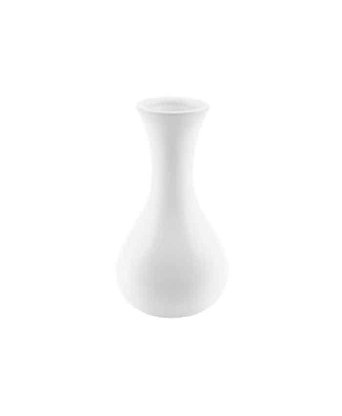 Immagine e commerce Monofiore ceramica bianca forma ampolla diametro 8 alto 15 cm
