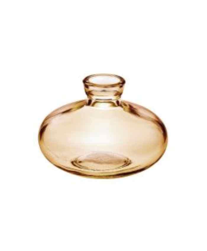 Immagine e commerce Vaso vetro monofiore bottiglietta forma goccia collo svasato color ambra cm 6 h9