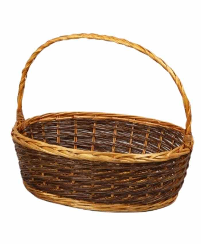 Immagine e commerce Cesto confezionamento natalizio ovale con manico cm 53x47 h 18