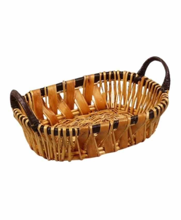 Immagine e commerce Cesto per confezionamento bamboo initrecciato ovale cm 50x38 h 15