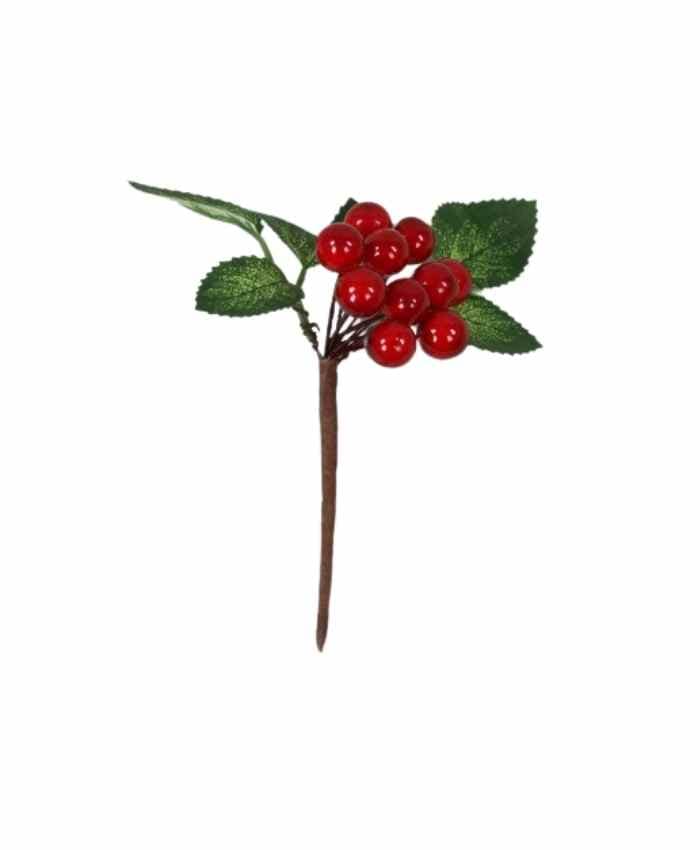 Immagine-e-commerce-Chiudi Pacco Natale con mini Bacche Rosse h cm 10