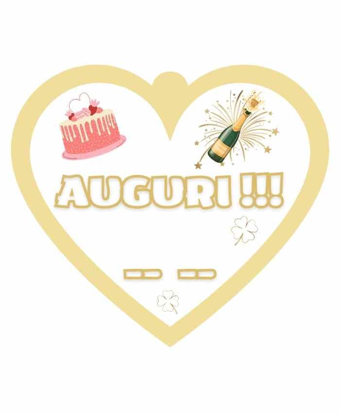 Immagine e commerce Cuoricino in forex con dedica auguri-DA COMPILARE
