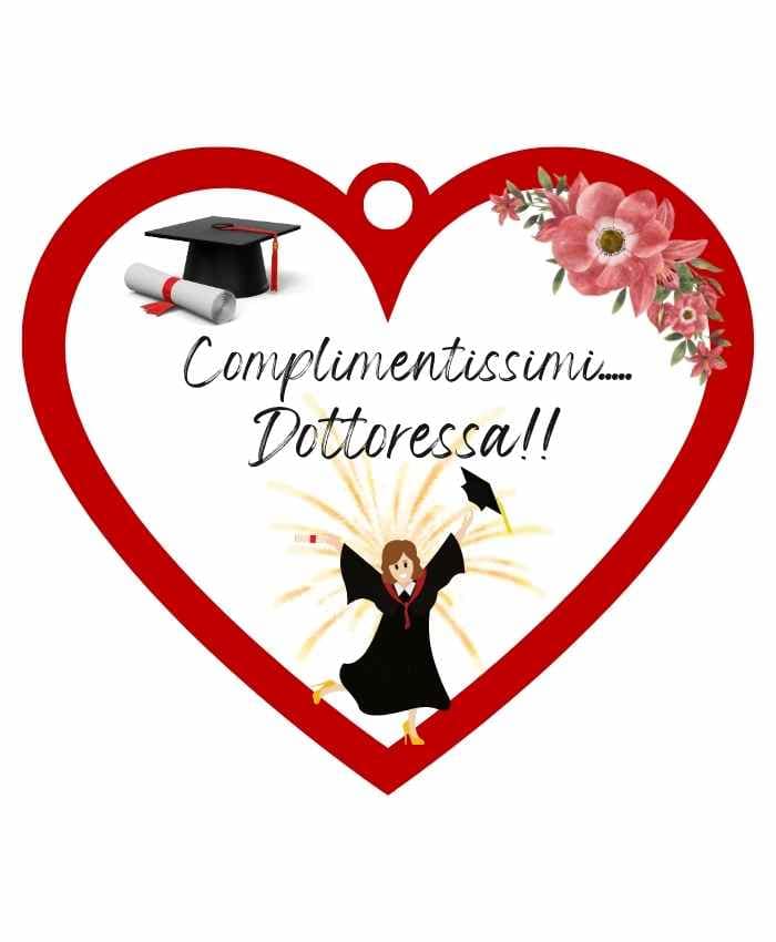 Immagine e commerce Cuoricino in forex con dedica laurea Dottore