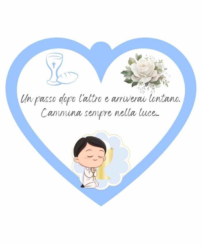 Immagine e commerce Cuoricino in forex con dedica comunione "lui"