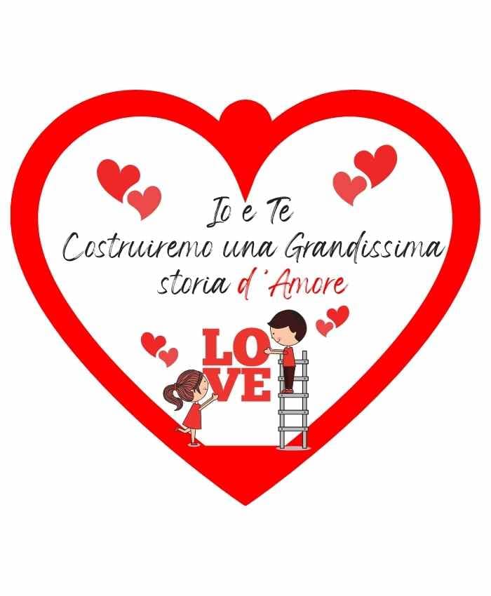 Immagine e commerce Cuoricino in forex con dedica love animal "costruiremo grande amore"