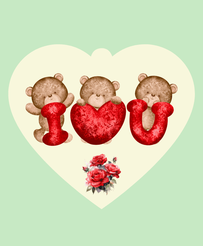 Immagine e commerce Cuoricino in forex avorio con dedica cuore tutto per te cm 10 h9