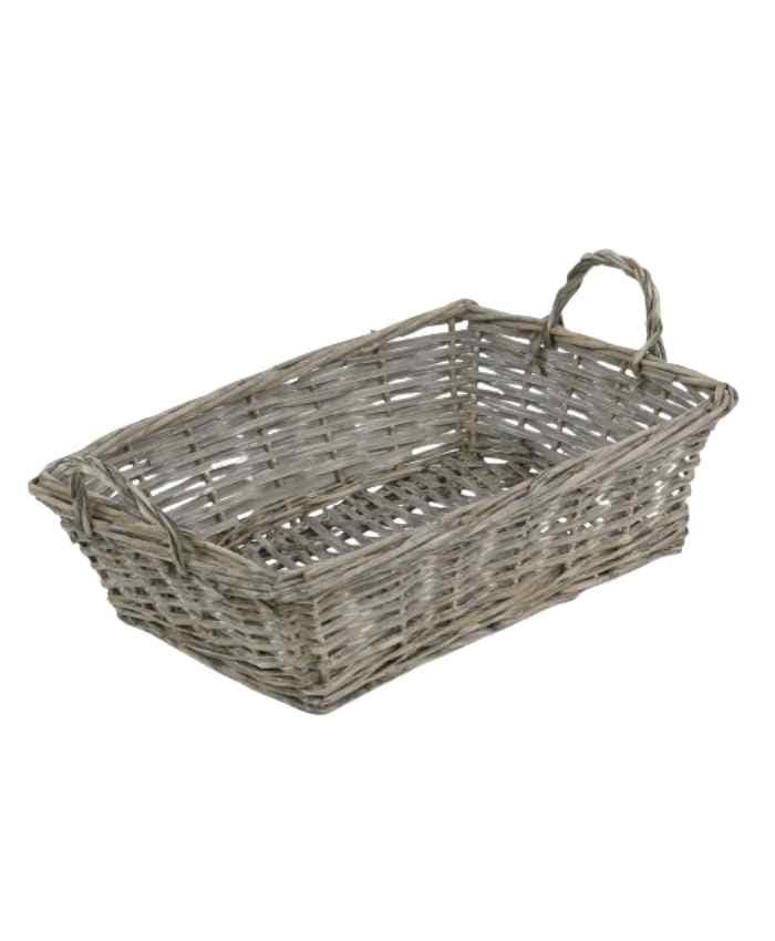 Immagine e commerce Cesto confezionamento natale rettangolare alto grigio 47x33 h cm 13