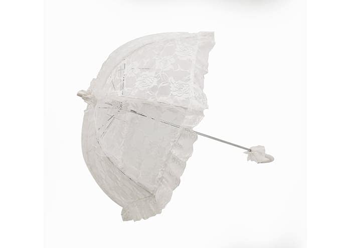 Ombrello Bianco Sposa Diametro 105 Cm Impermeabile Da Pioggia - Foto 14