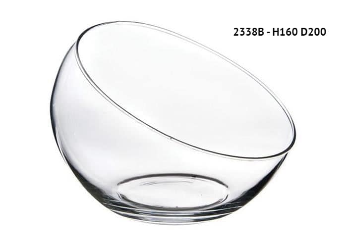 Sfera vetro tagliata diametro cm 20 x h16 - Sfere vetro