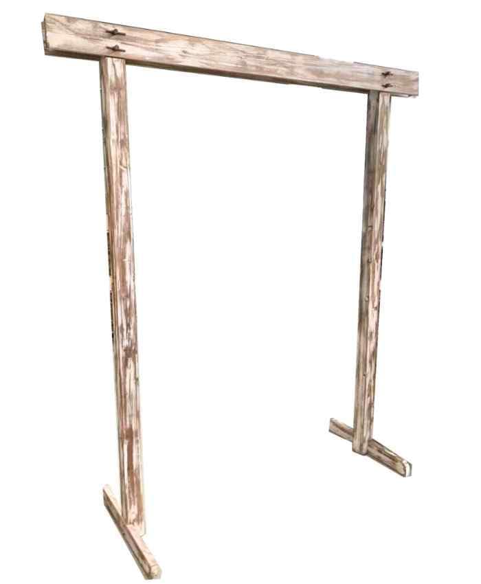 Immagine e commerce Arco in legno naturale effetto sbiancato 200x60 h220 cm