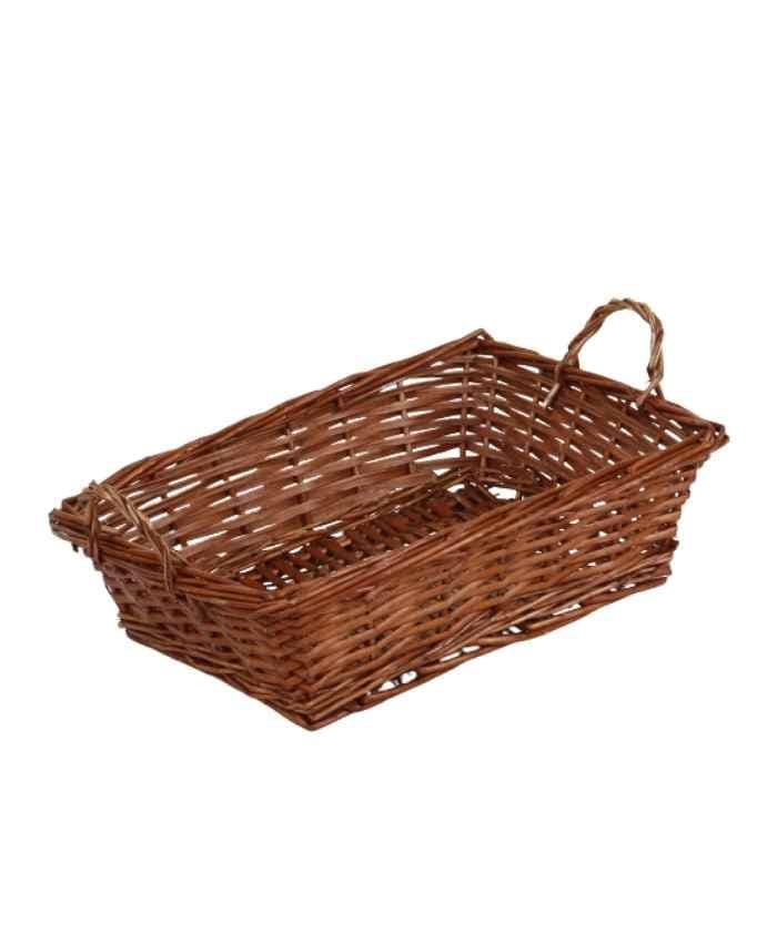 Immagine e commerce Cesto confezionamento natale rettangolare alto marrone 47x33 h cm 13